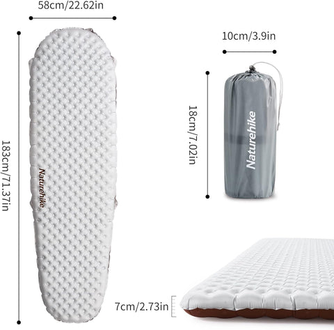 アウトドア寝具 Naturehike UL Inflatable Sleeping Pad 7116Bukuo8L._AC_SL1500_large.