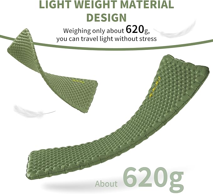 Naturehike Ultralight Insulated Sleeping Pad 25oz, 4.6R, with Pump Sac
