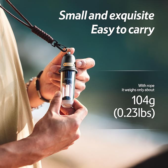 Lampada da campeggio portatile ricaricabile Naturehike, luce da tenda impermeabile IPX4