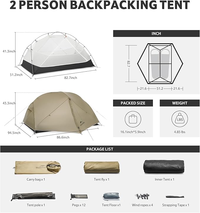 Mongar™ UL 2-Person Ultralight Backpacking Tent