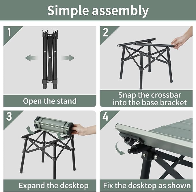 PeakLite™ L02 Folding Camping Table – Naturehike