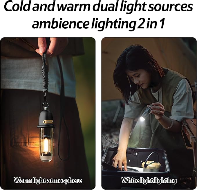 Lampada da campeggio portatile ricaricabile Naturehike, luce da tenda impermeabile IPX4