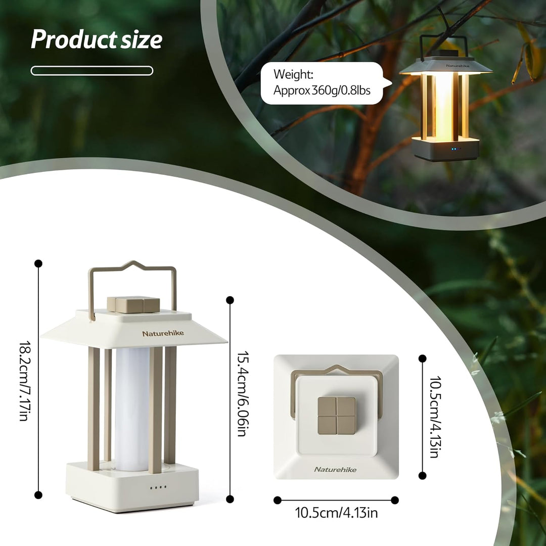 Naturehike Rechargeable LED Camping Lantern Waterproof with 3 Light Modes