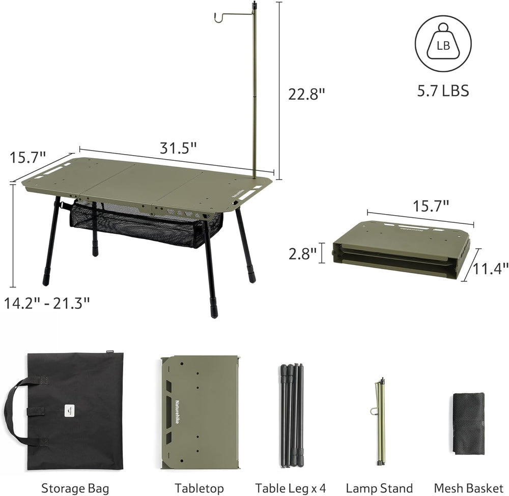 StarCore™ H02 Tactical Camping Table - Naturehike