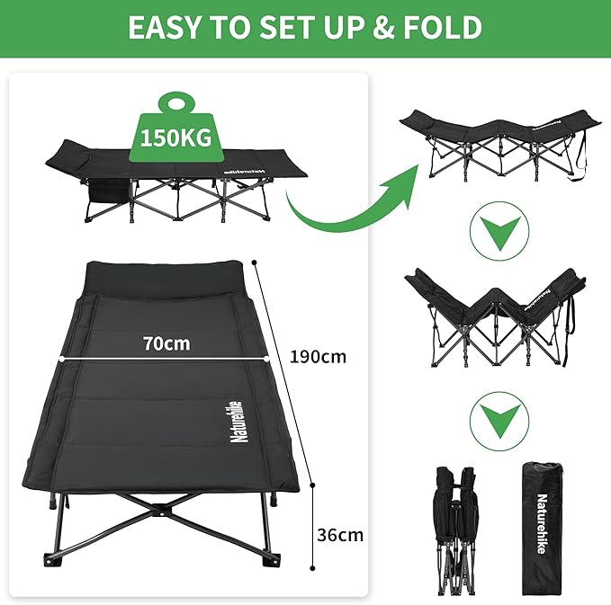 TrekField™ Folding Camping Cot – Naturehike