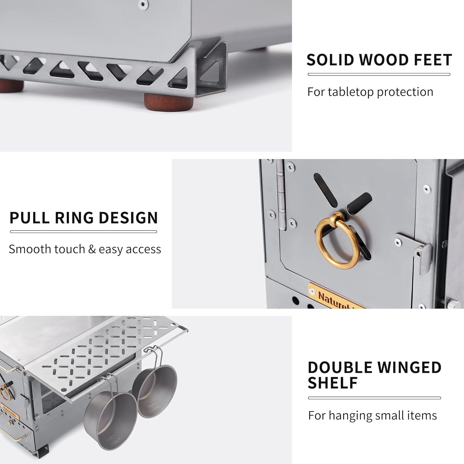 Icefield™ Tabletop Wood-Burning Stove with Chimney | Naturehike