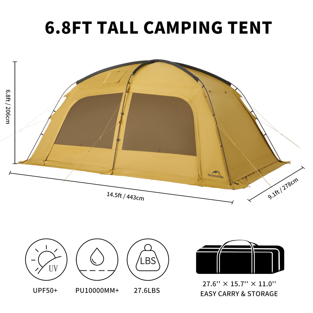 dimensions of a 4 person tent Dune 10.9 4-Person Hot Tent