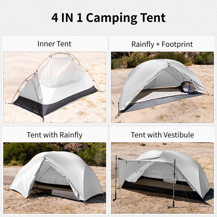 Mongar™ Pro 1-Person Ultralight Backpacking Tent