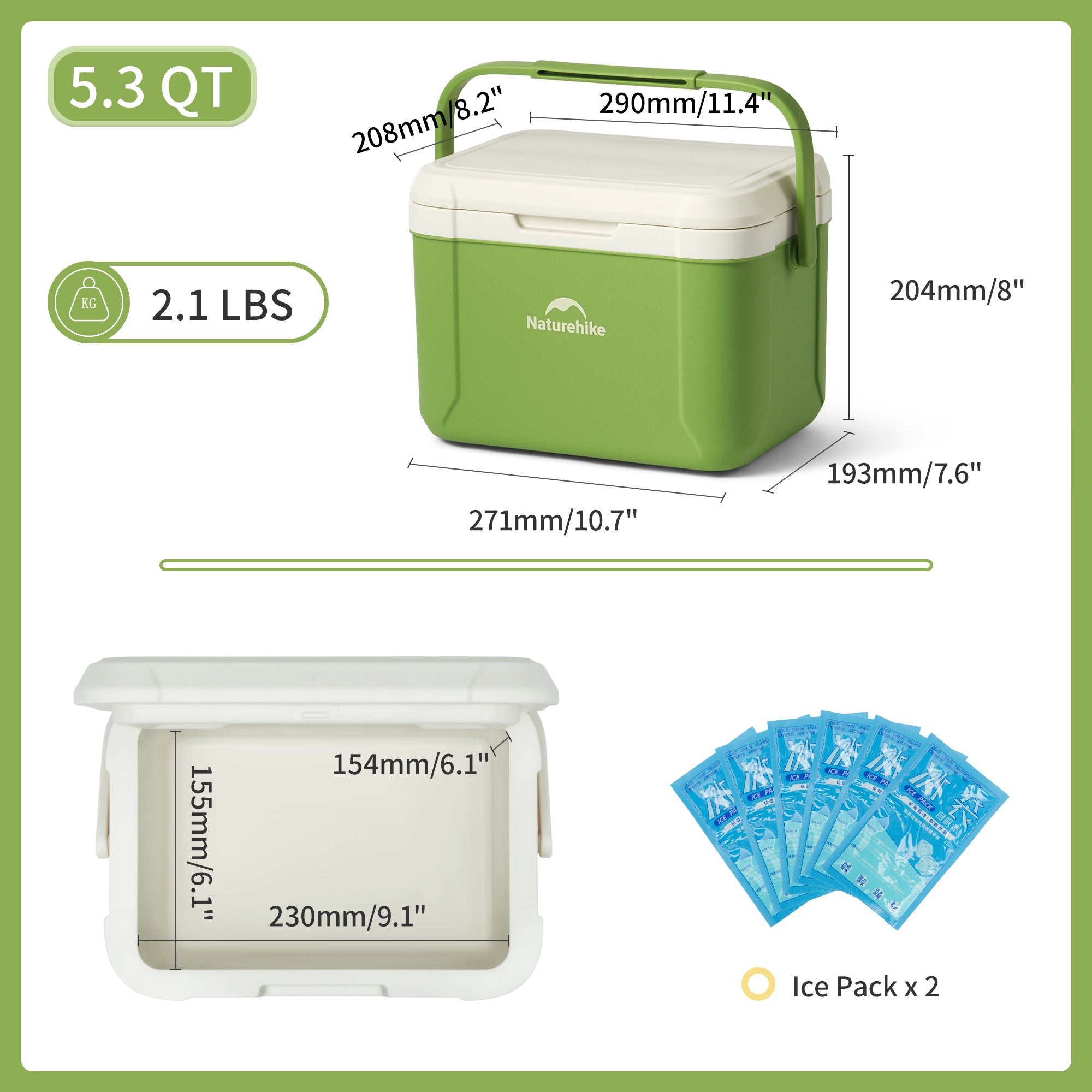 Whale™ Insulated Cooler Box | Naturehike