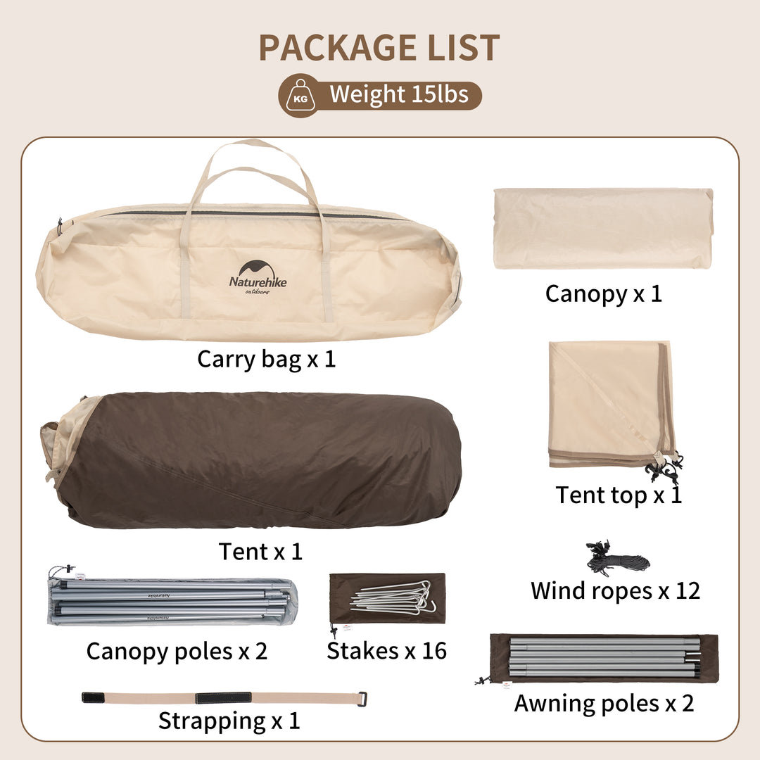 Ango™ 3-Person Auto Tent with Canopy