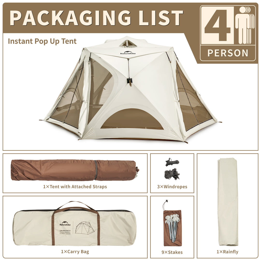 Cubby™ Sofort-Pop-up-Zelt – Naturehike
