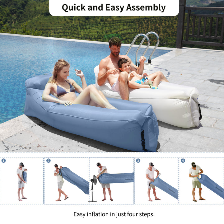 Double Lazy Inflatable Sofa With Pillow