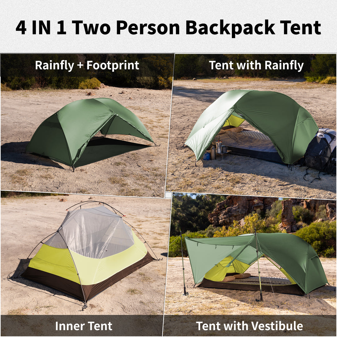 backpack tent Mongar™ BASE 2-Person Backpacking Tent – Naturehike