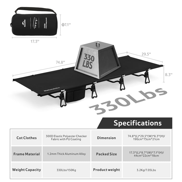 GreenField™ XJC08 Folding Camping Cot