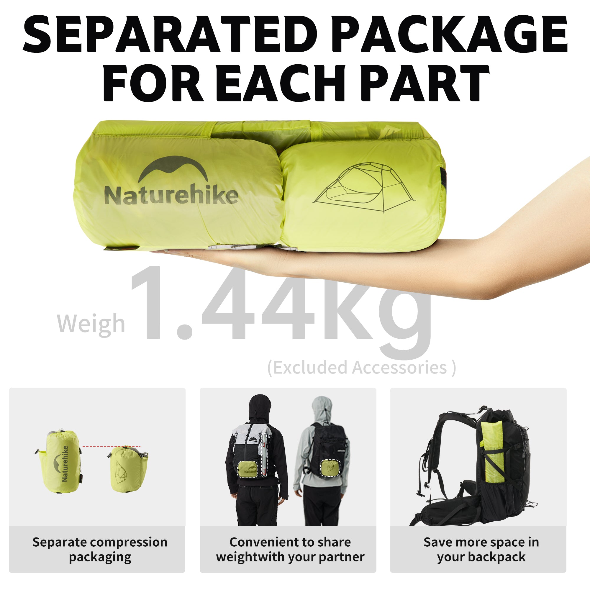 Star River™ EXT 2-Person Ultralight Backpacking Tent | Naturehike