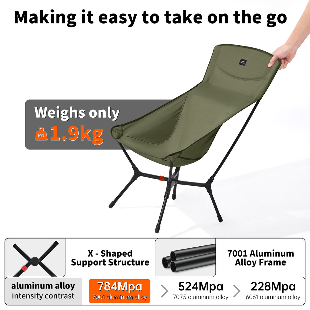 Sedia da campeggio pieghevole ultraleggera PeakLite™ YL01 L
