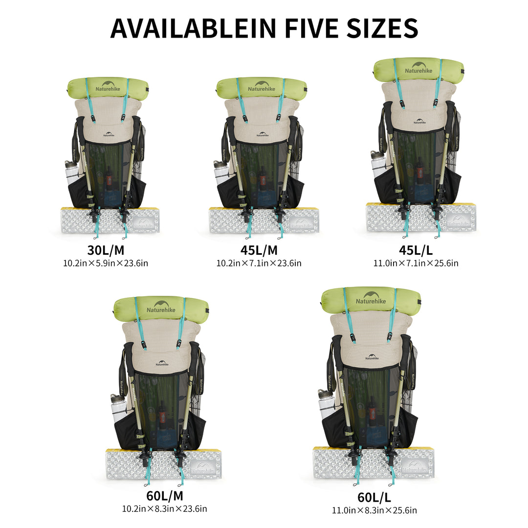 backpack sizes for hiking Rock™ 2.0 Hiking Backpack – Naturehike
