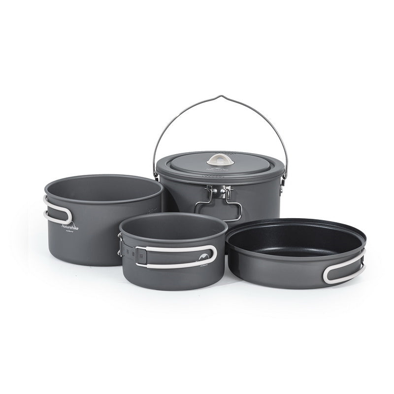 An image of a Naturehike JianXing Aluminum Camping Cookware Set by Naturehike official store