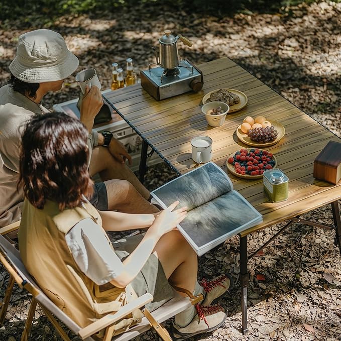 Wood Grain Telescopic Foldable Picnic Table MW03 - – Naturehike