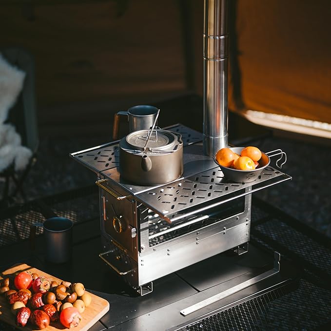 Icefield™ Tabletop Wood-Burning Stove with Chimney – Naturehike