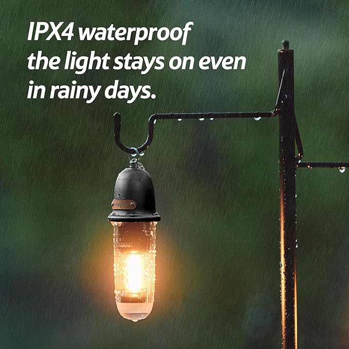 Lampada da campeggio portatile ricaricabile Naturehike, luce da tenda impermeabile IPX4