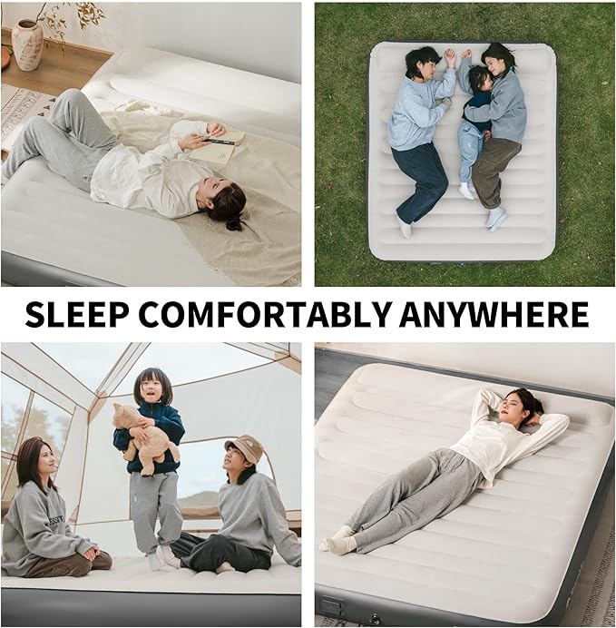 Materasso ad aria Naturehike Morning View con pompa integrata per letto da campeggio