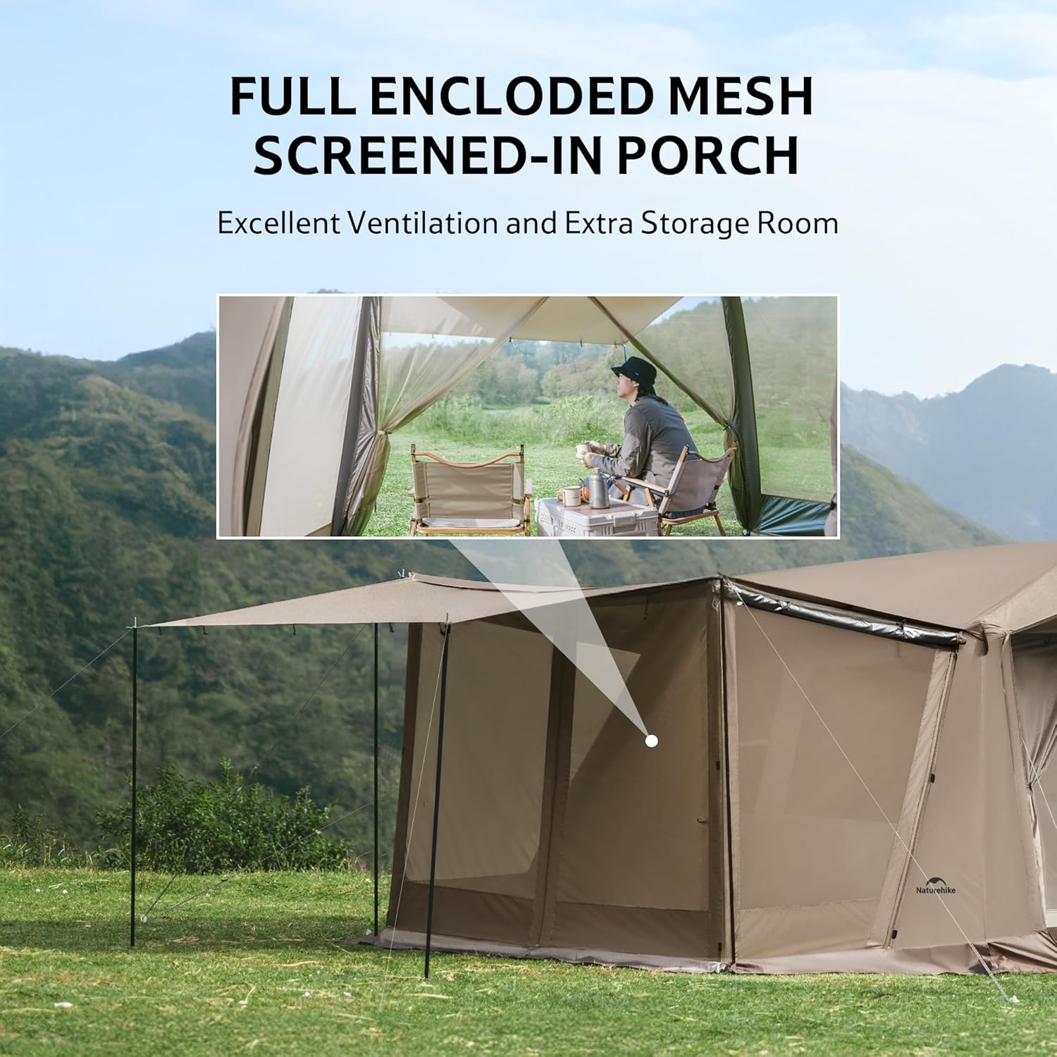 Village™ 13 Flagship PRO 4-Person Camping Tent |Naturehike