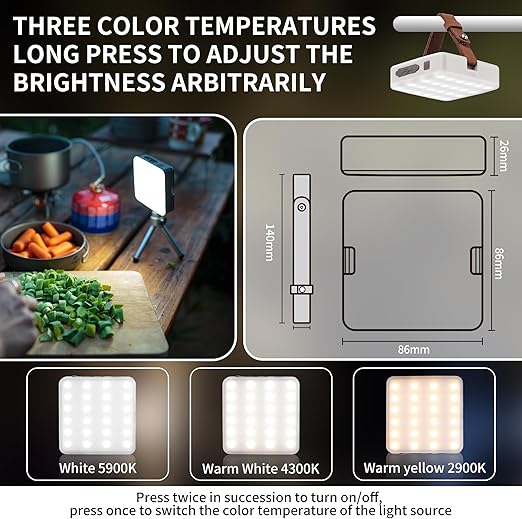Naturehike 1100LM Camping Light 11000mAh Rechargeable 180H Runtime