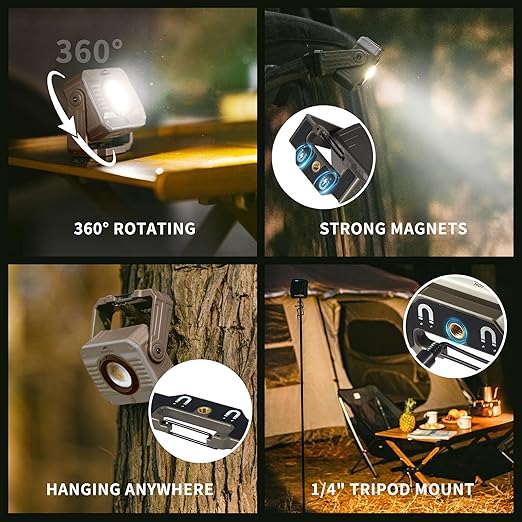 Naturehike LED Work Light 1200 Lumen Rechargeable Waterproof