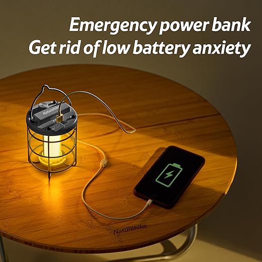 Naturehike Rechargeable Camping Light Portable Lantern with Hook