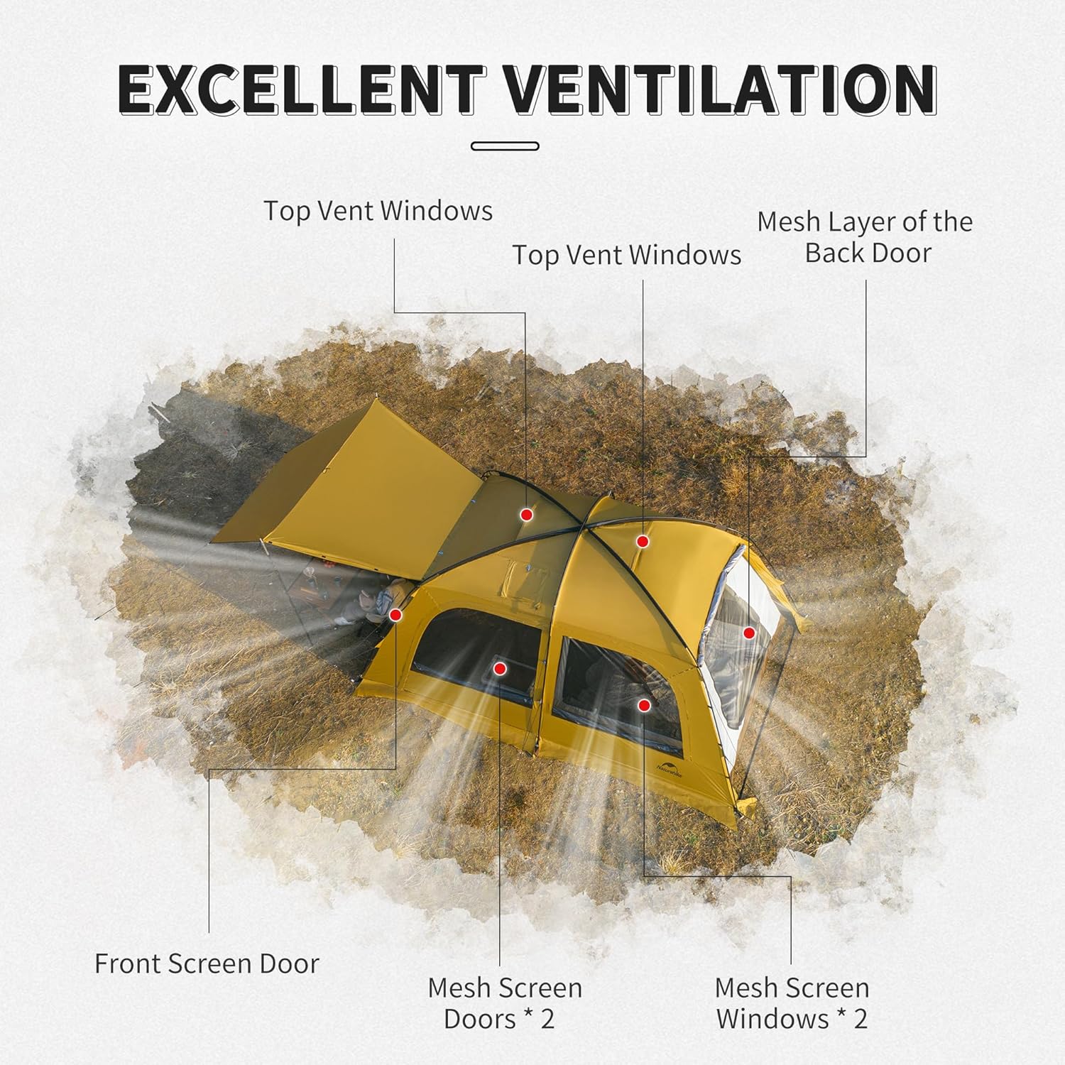 Dune 10.9 4-Person Hot Tent | Naturehike