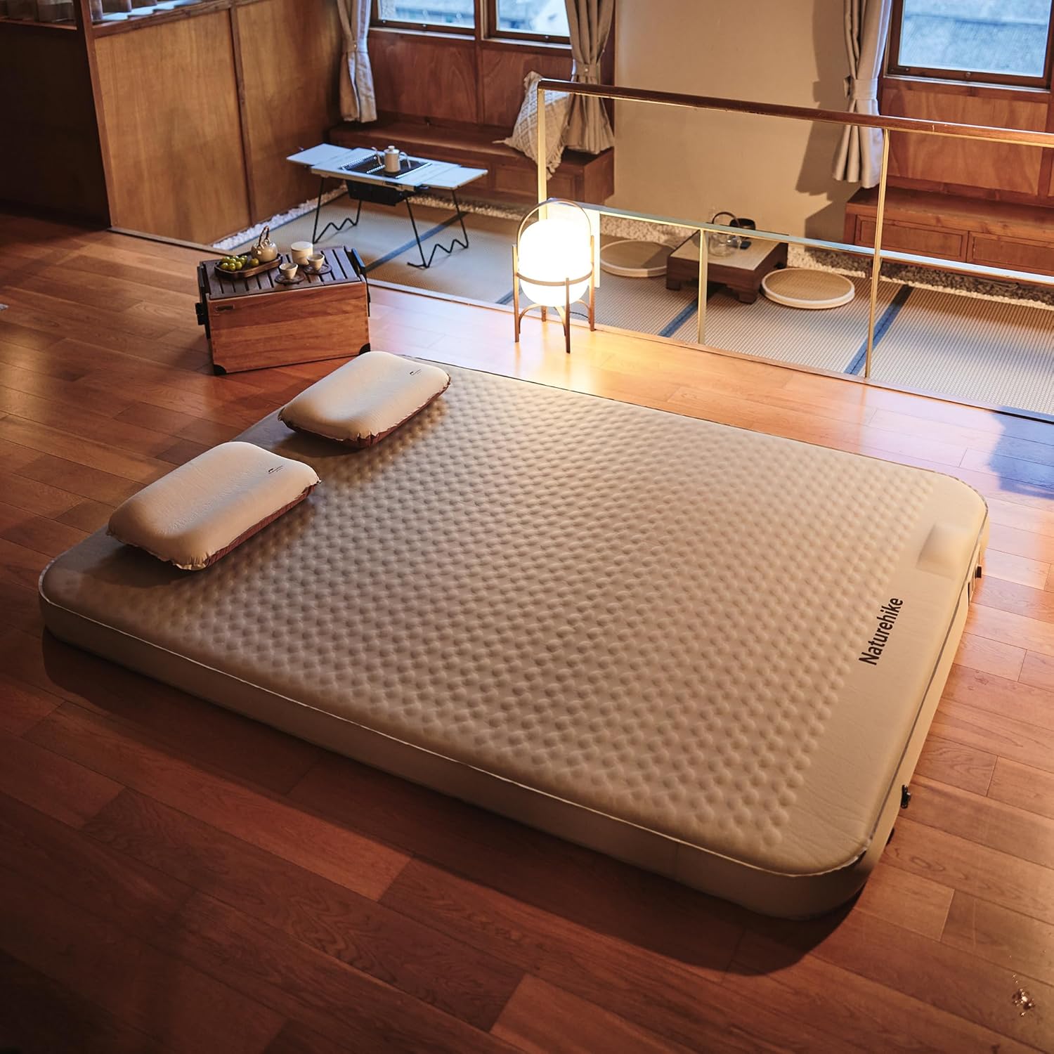 Naturehike 4.7in Self Inflating Double Camping Mattress with Pump