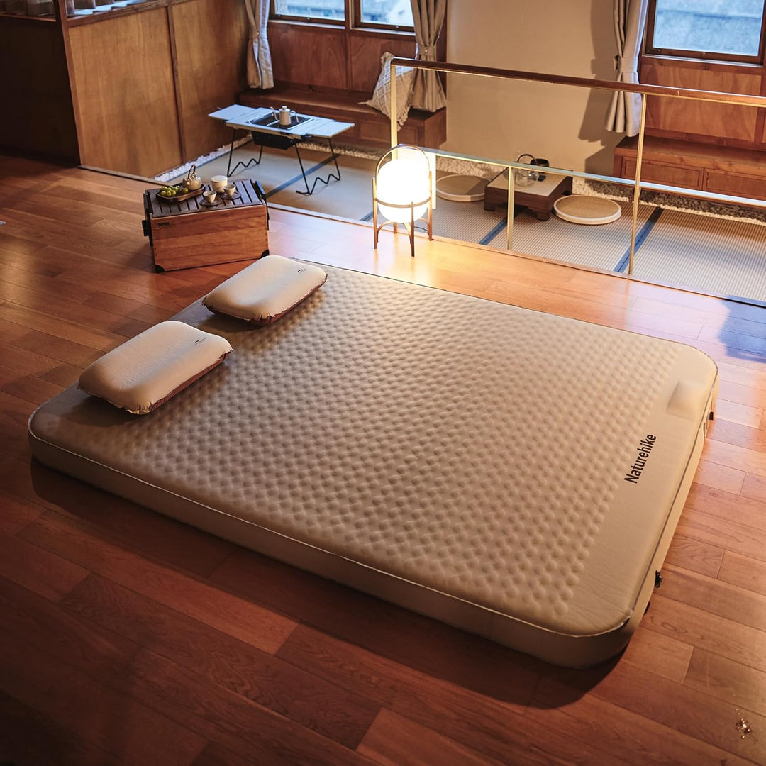Naturehike 4.7in Self Inflating Double Camping Mattress with Pump