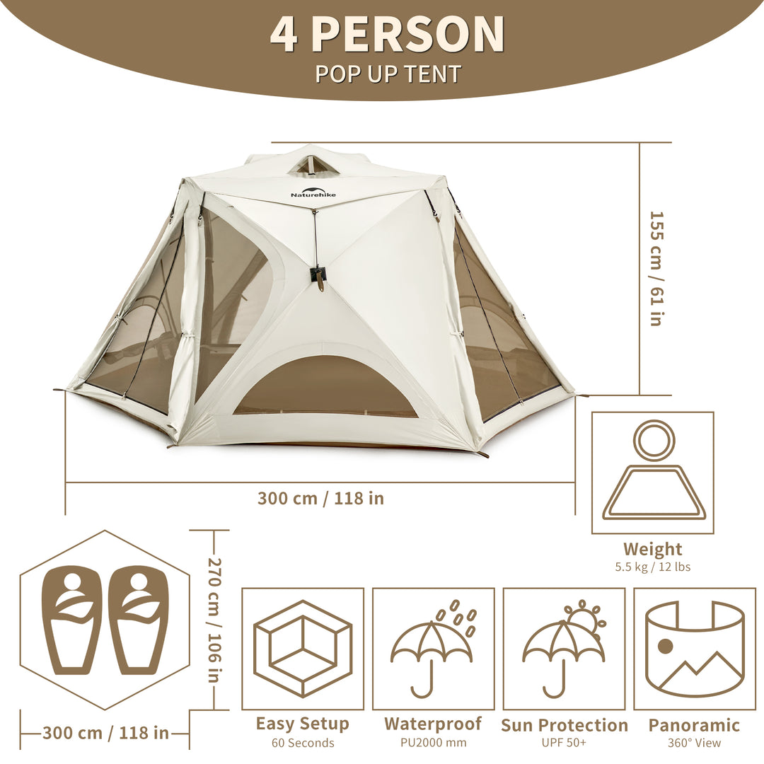 Cubby™ Instant Pop-up Camping Tent