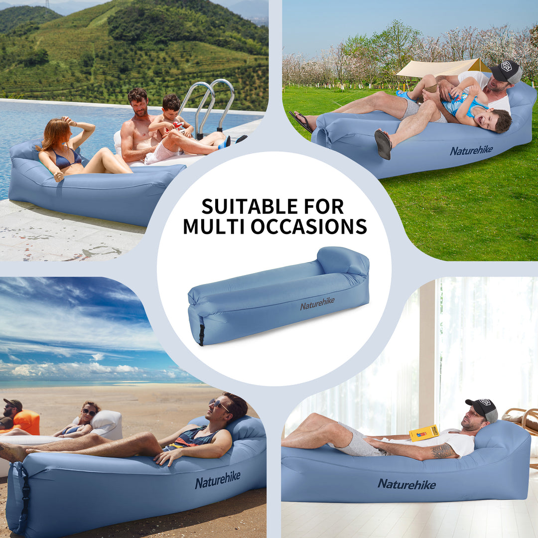 Double Lazy Inflatable Sofa With Pillow