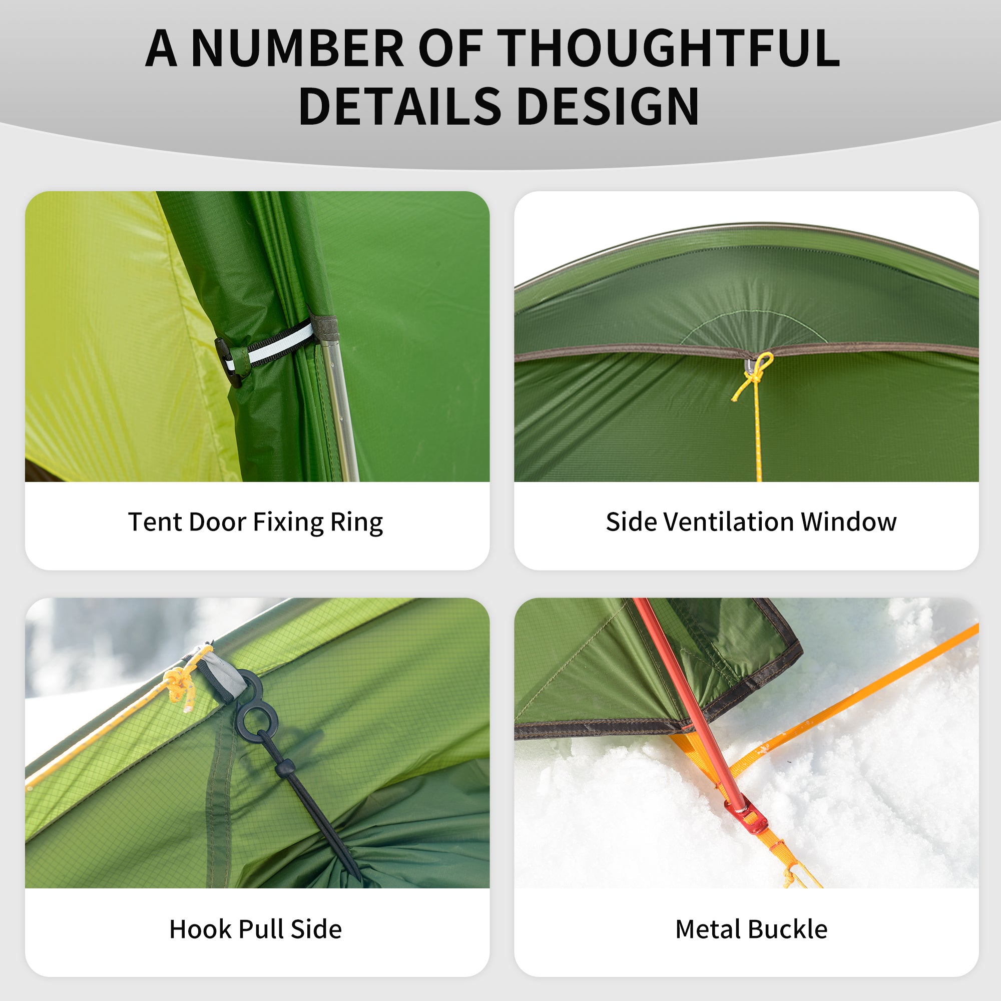 Opalus™ 2人用 4シーズン トンネルテント – Naturehike
