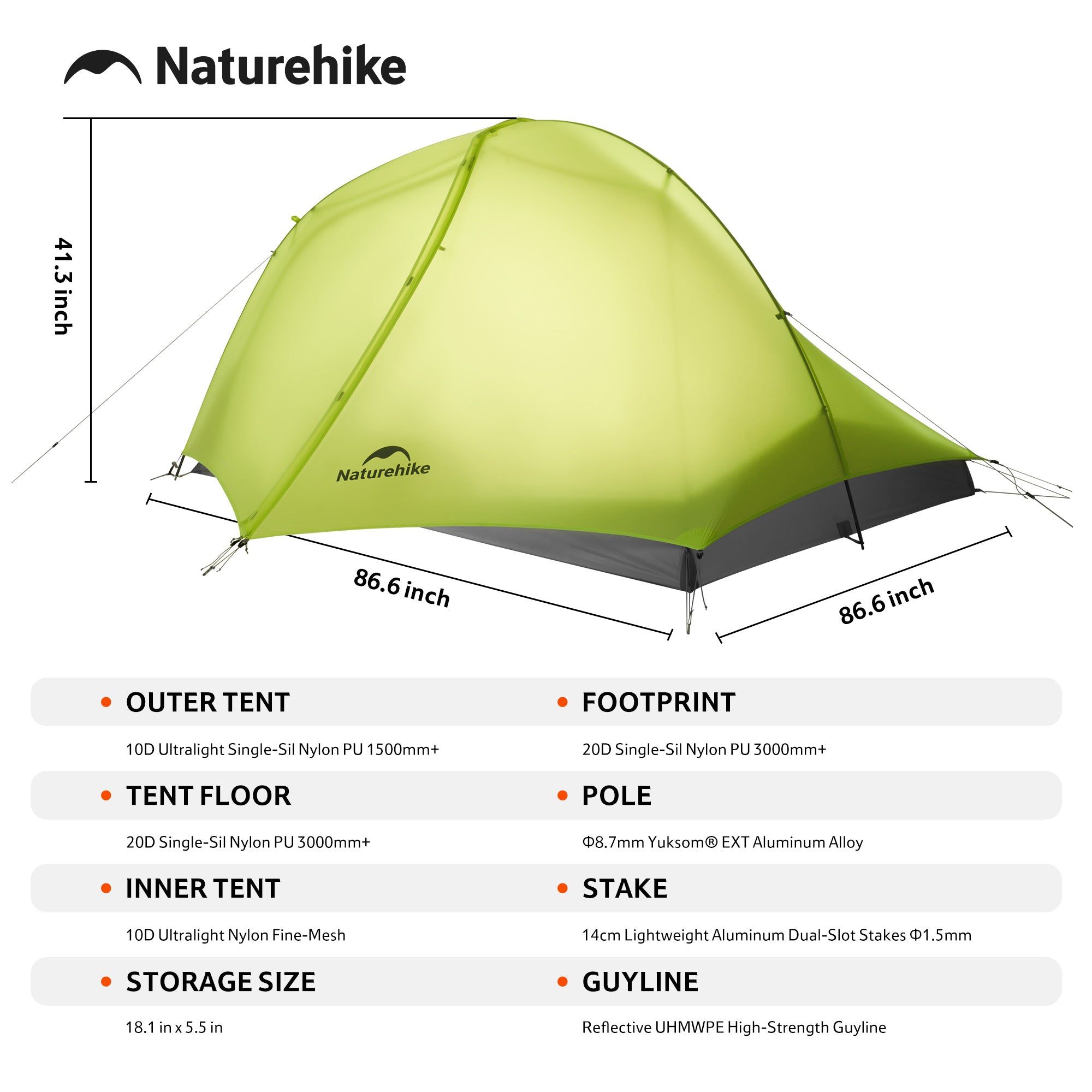 Star Trail™ EXT 2-Person Ultralight Backpacking Tent | Naturehike
