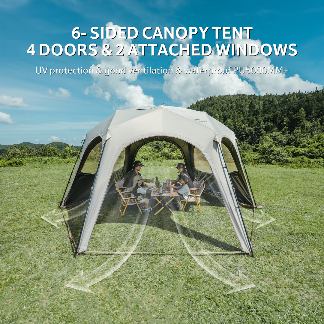Cloud Boundar™ 6-sided Pop-Up Canopy Tent