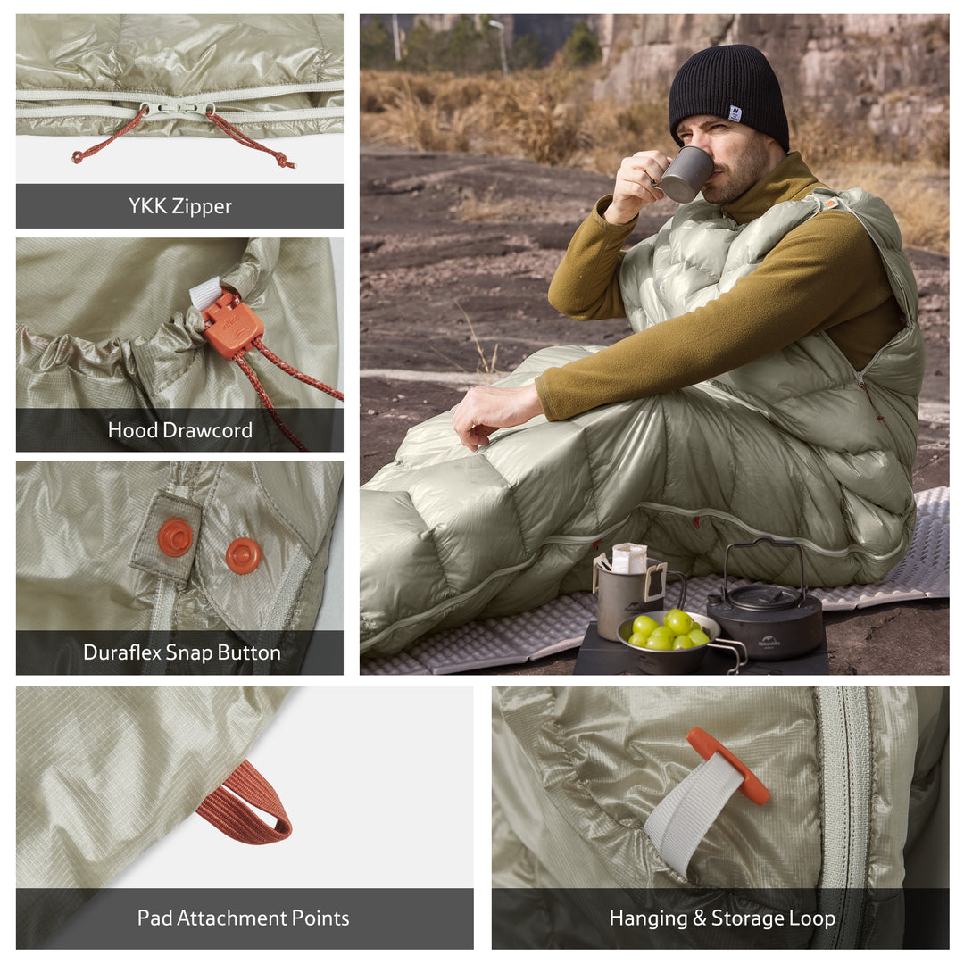 CW™ EXT ultraleichter Daunenschlafsack 50.9°F / 10.5°C