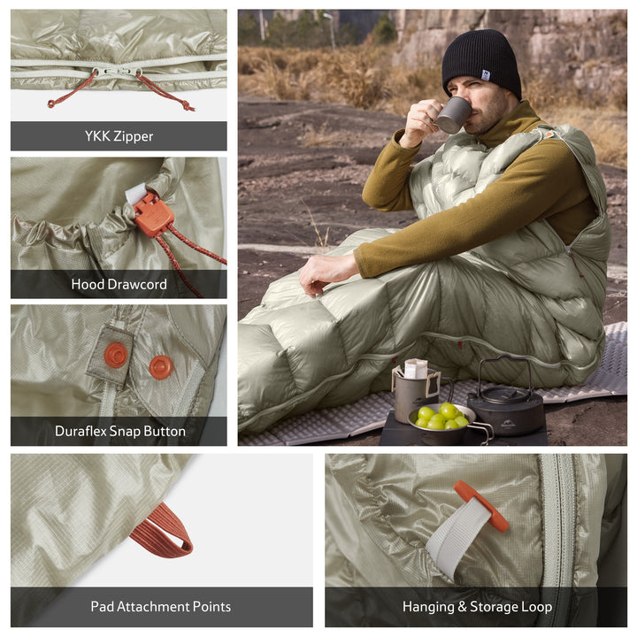 CW™ EXT ultraleichter Daunenschlafsack 50.9°F / 10.5°C