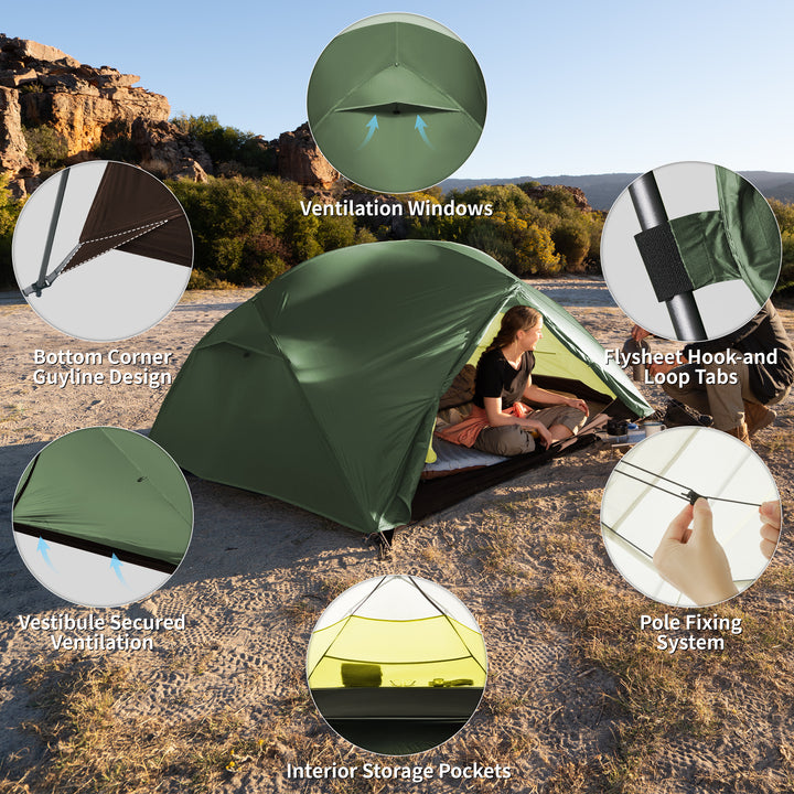 urberg tent Mongar™ BASE 3-Person Backpacking Tent – Naturehike