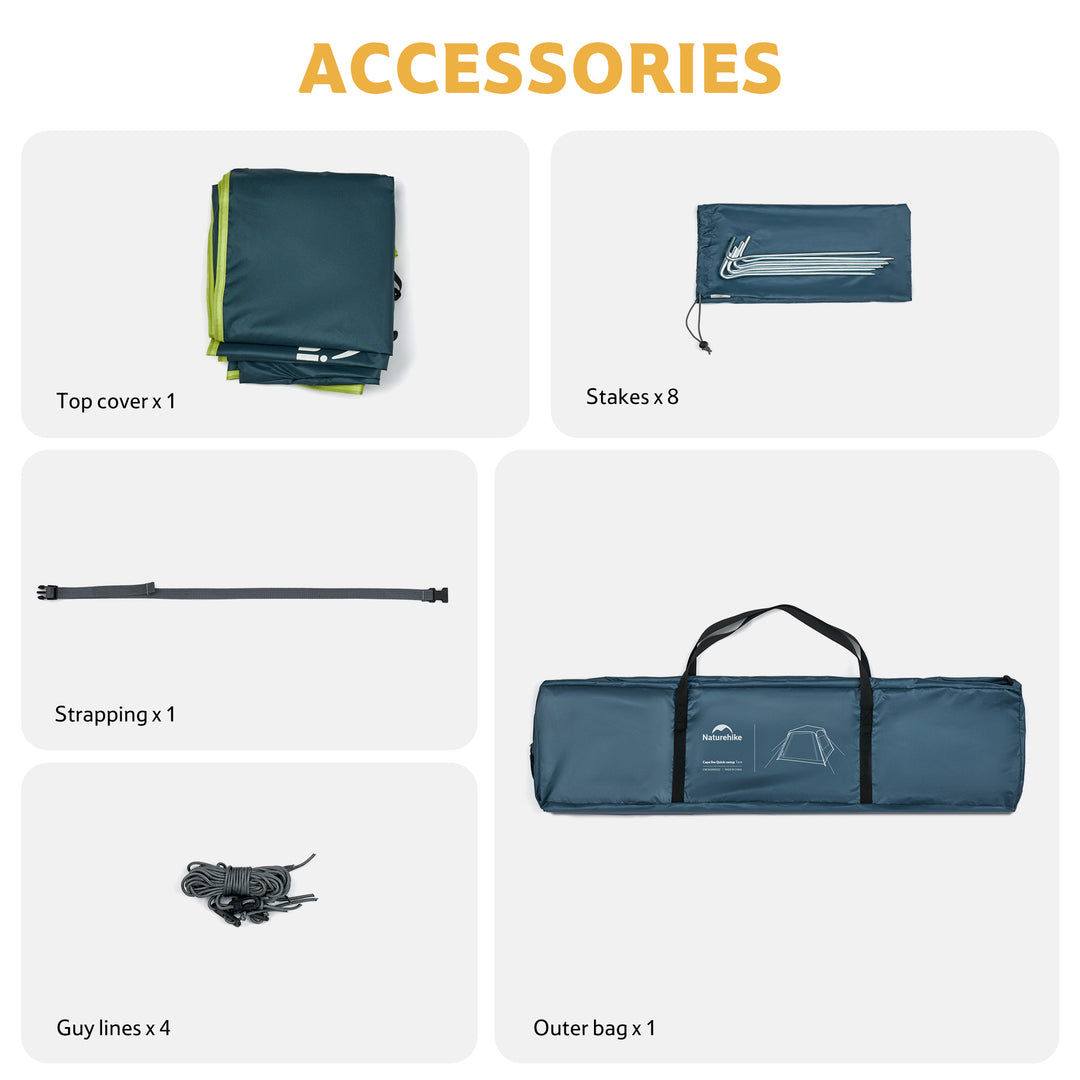 tent in hand luggage Cape™ Lite 4-Person Instant Cabin Tent – Naturehike