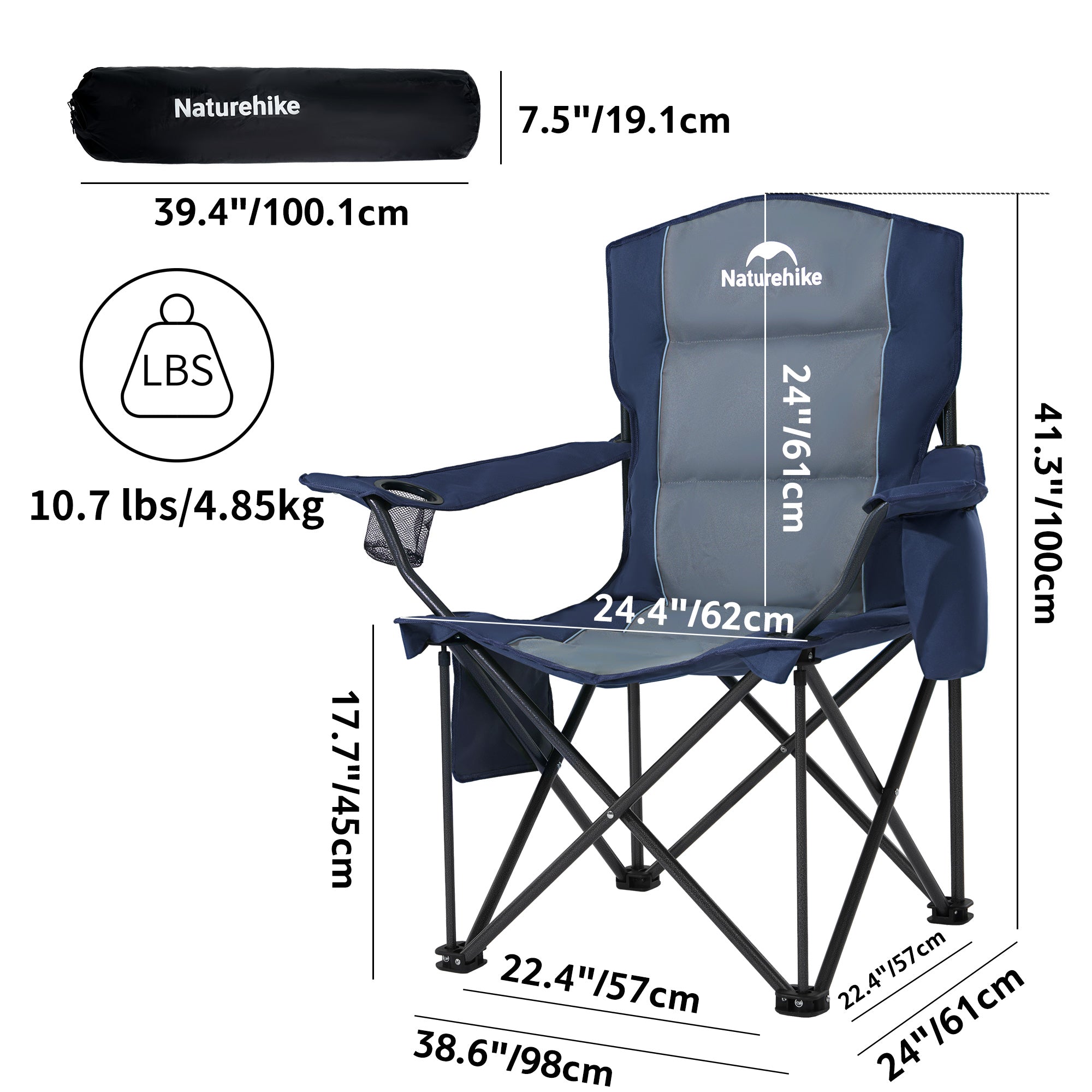 ComfortMax™ T01 Tragbarer Campingstuhl – Naturehike