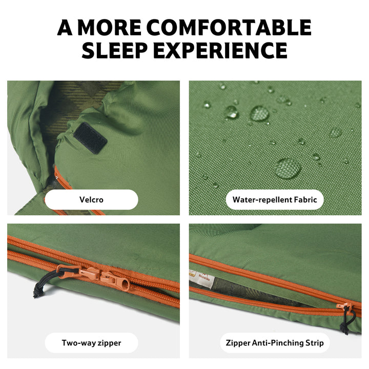 M Series™ Wide Flannel Sleeping Bag 32°F / 0°C