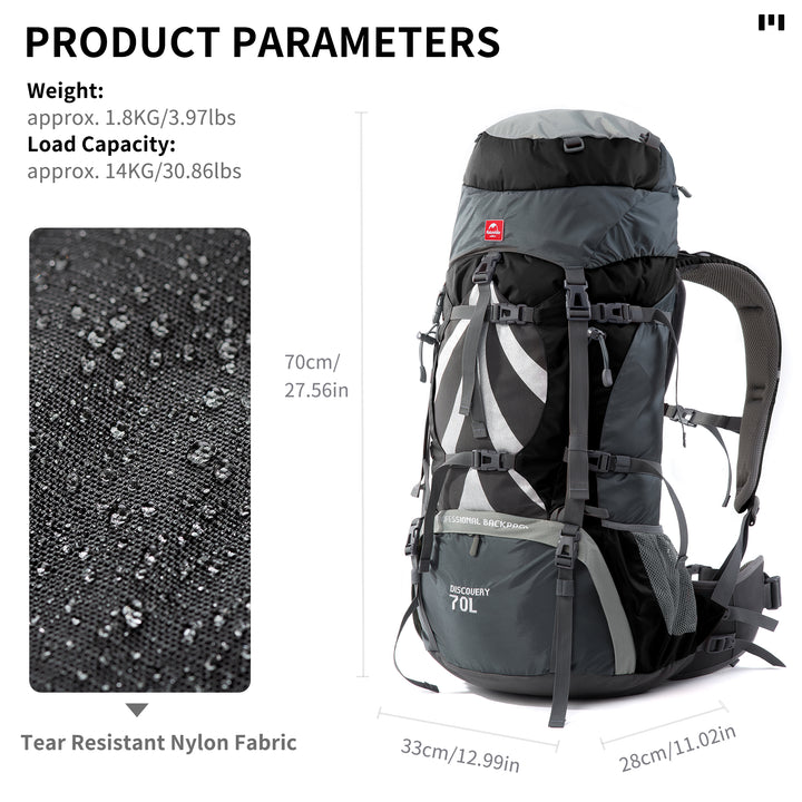70+5L Mountaineering Backpack
