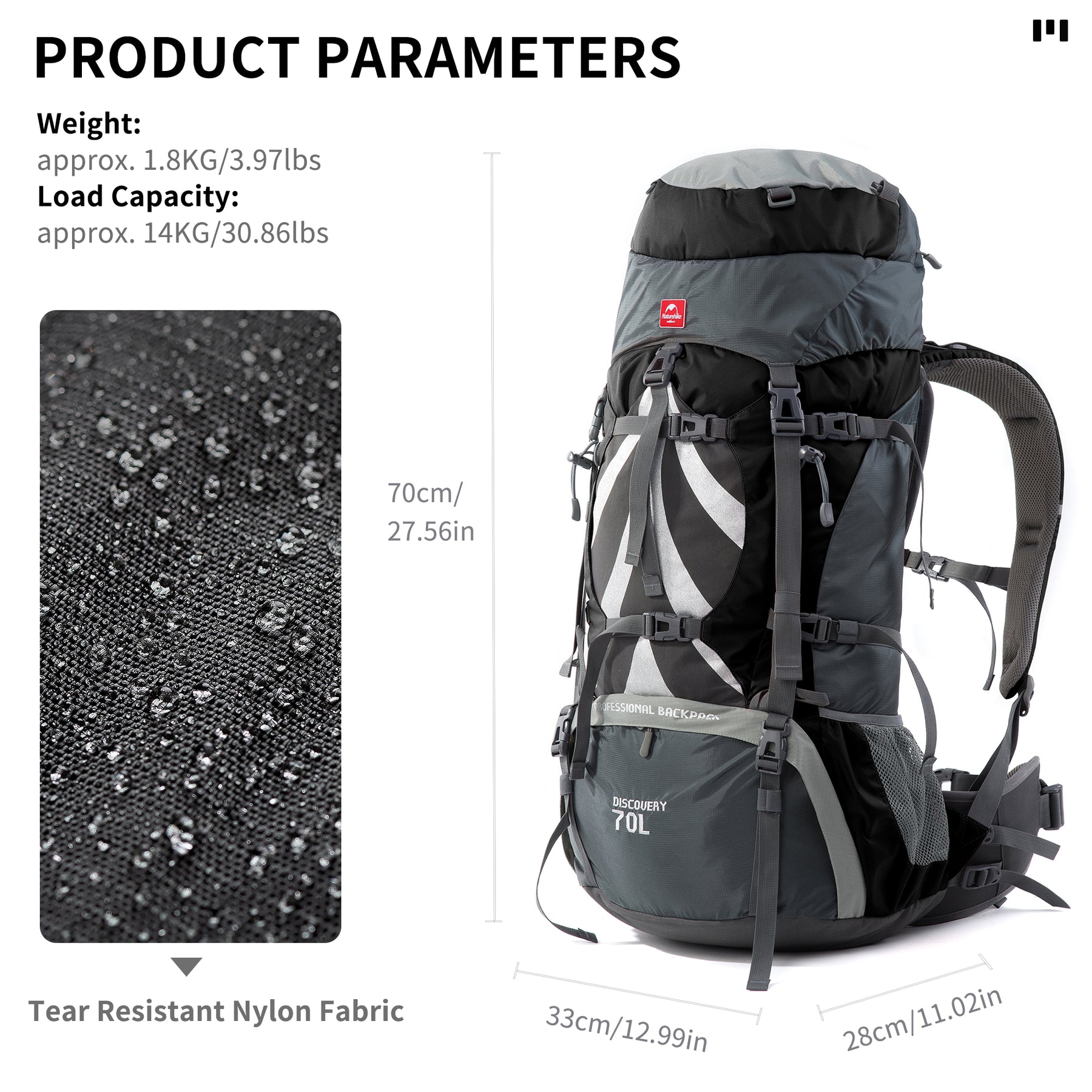 70+5L Mountaineering Backpack – Naturehike 70+5L Mountaineering Backpack – Naturehike