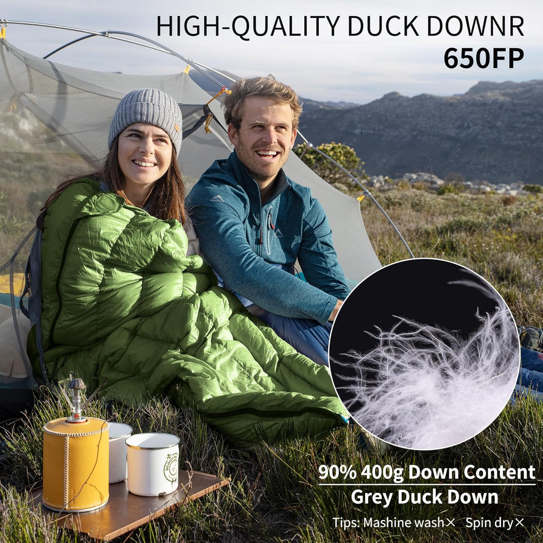 schlafsack daune 90 CWM™400 Daunen-Ultraleicht-Schlafsack 43°F / 6°C