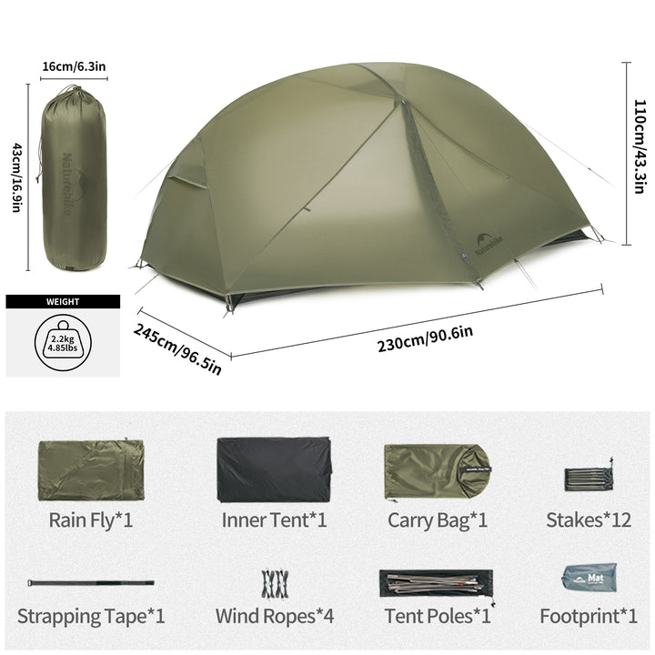Mongar™ Pro 2-Person Ultralight Backpacking Tent