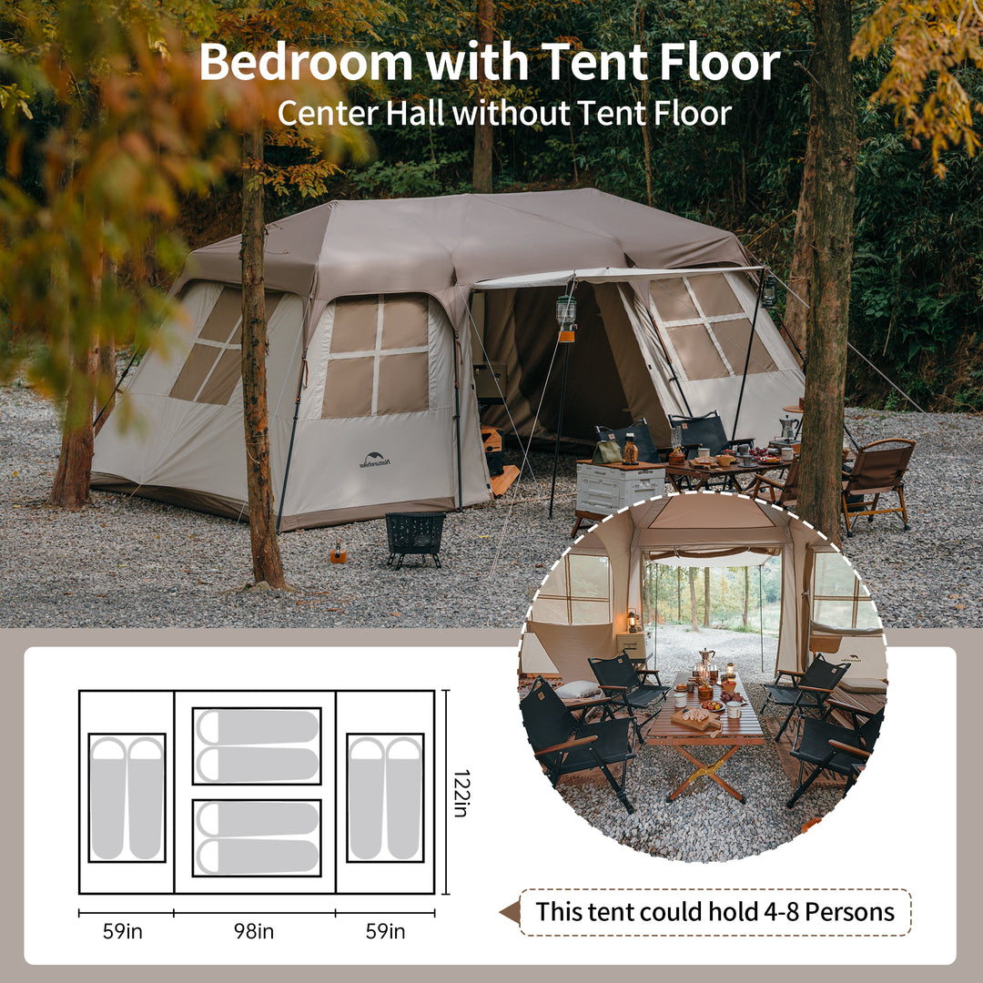 camping nr.17 Village 17 8-Person Instant Tent