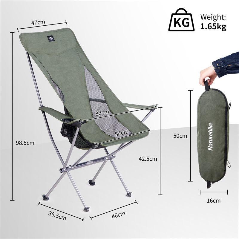 An image of a Naturehike YL06PLUS Camping Chair by Naturehike official store